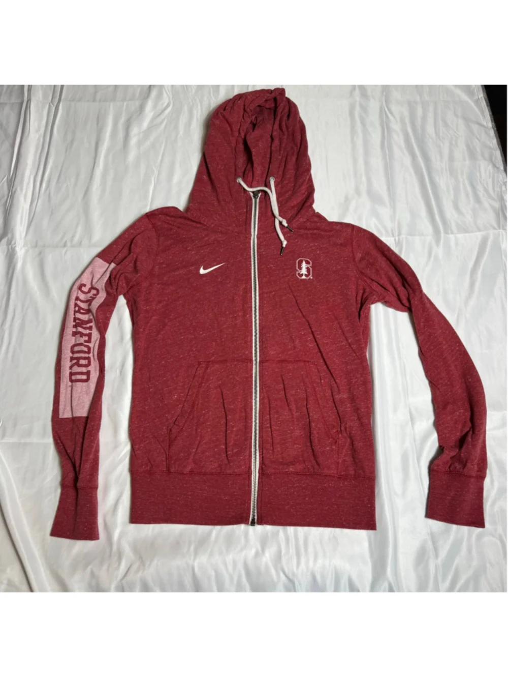 Women's Nike Stanford University Full-Zip Hoodie Red Size M